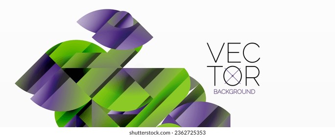 Abstract masterpiece formed by delicate interplay of circles, squares, and triangles. Geometric elements converge in harmonious chaos, evoking sense of modern creativity. Symphony of shapes