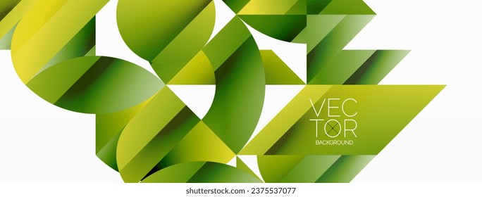 Abstract masterpiece formed by delicate interplay of circles, squares, and triangles. Geometric elements converge in harmonious chaos, evoking sense of modern creativity. Symphony of shapes