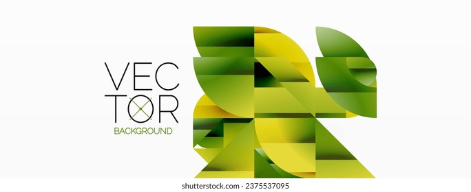 Abstract masterpiece formed by delicate interplay of circles, squares, and triangles. Geometric elements converge in harmonious chaos, evoking sense of modern creativity. Symphony of shapes