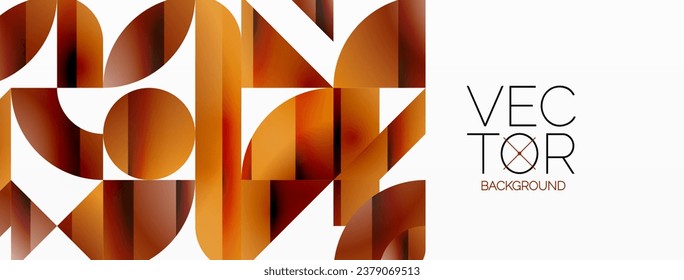 Abstract masterpiece formed by delicate interplay of circles, squares, and triangles. Geometric elements converge in harmonious chaos, evoking sense of modern creativity. Symphony of shapes