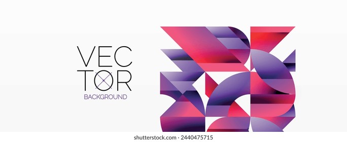 Abstract masterpiece formed by delicate interplay of circles, squares, and triangles. Geometric elements converge in harmonious chaos, evoking sense of modern creativity. Symphony of shapes