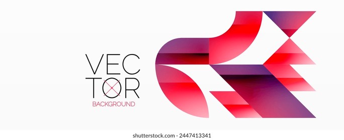 Abstract masterpiece formed by delicate interplay of circles, squares, and triangles. Geometric elements converge in harmonious chaos, evoking sense of modern creativity. Symphony of shapes