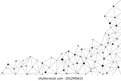 Abstract material with the image of a black and white network.