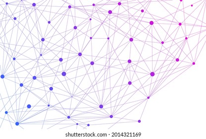 Abstract material with the image of a network of purple gradients.