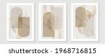 Abstract Math art background vector. Modern block color art wallpaper. Geometric marbling gold style texture. Cubism s low-poly backgrounds. Good for home deco, wall art, poster, invite and cover.
