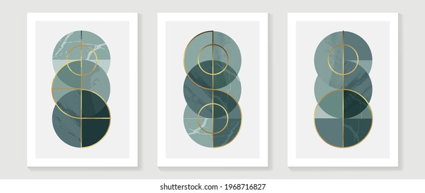 Abstract Math art background vector. Modern block color art wallpaper. Geometric marbling gold style texture. Cubism s low-poly backgrounds. Good for home deco, wall art, poster, invite and cover.