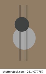 Abstract Math art background vector. Modern block color art wallpaper.