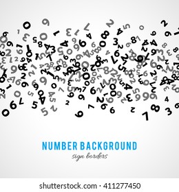 Abstract math number background. Vector number background. Black number background. Number border. Math number layer. Business number cover. Count number background. School background. Report cover