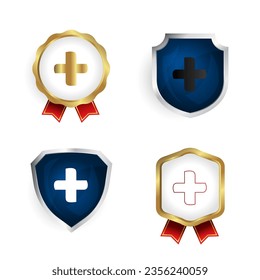 Abstract Math Plus Badge and Label Collection, can be used for business designs, presentation designs or any suitable designs.