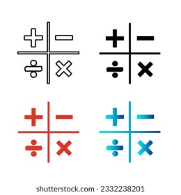 Abstract Math Silhouette Illustration, can be used for business designs, presentation designs or any suitable designs.
