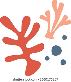 Decoração de Matisse. Ilustração de vetor plano em fundo branco.