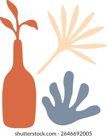 Abstract Matisse Shape. Flat Vector Illustration