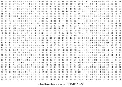 Abstract Matrix Background. Binary Computer Code. Coding / Hacker Concept. Vector Background Illustration.