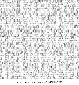 Abstract Matrix Background. Binary Computer Code. Coding and Hacker concept. Vector Illustration.