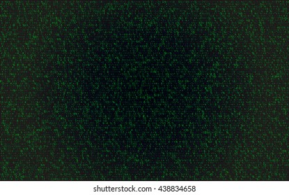 Abstract matrix background. Hacker. Green code on a black background