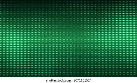 Abstract matrix. Computer code. Dark background of many green dots. Big data and cybersecurity. Data transfer. Vector