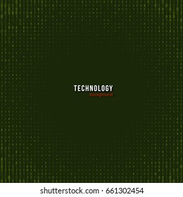 Abstract matrix digital background. Software developer programming, binary computer code. Coding, hacker concept. Vector illustration.