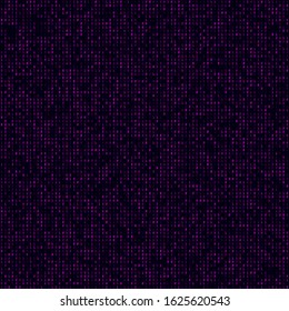Abstract Matrix Pattern. Magenta filled binary seamless pattern. Cool background. Classy vector illustration.