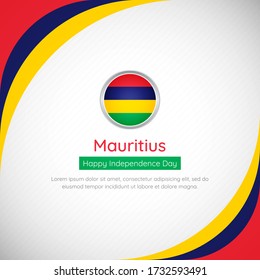 Abstract Mauritius country flag background. Classic happy independence day of Mauritius vector illustration.