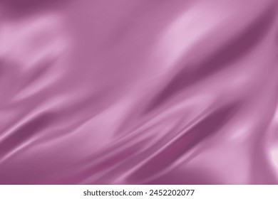 Abstract Mauve gradient background. Purple Minimalistic subtle wavy silk texture. 3D vector illustration.