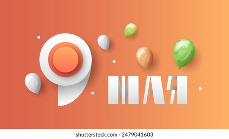 Abstract May 9 Victory Day In Russian Holiday Celebrate St. George Ribbon Background Frame Vector Design Style Banner Party Invitation Web Poster Flyer Stylish Brochure, Greeting Card Template