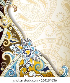 Abstract Maya Floral Background