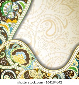 Abstract Maya Floral Background