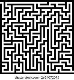 abstract maze background in black and white typically features a complex, winding pattern of lines that create a sense of depth and challenge, similar to a labyrinth or puzzle.