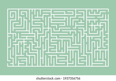 
Abstract maze. Find right way. Isolated simple square maze black line on white background. Vector illustration.