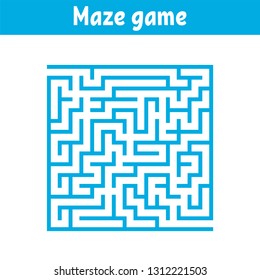 Abstract maze. Game for kids. Puzzle for children. Cartoon style. Labyrinth conundrum. Color vector illustration. The development of logical and spatial thinking