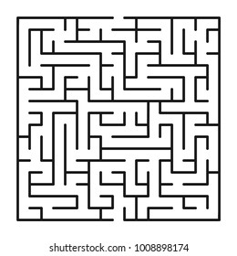 Abstract maze / labyrinth with entry and exit. Vector labyrinth 213.