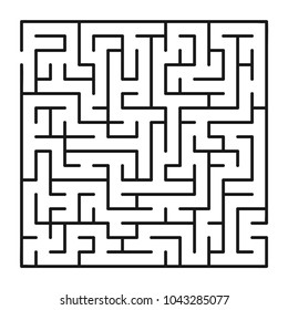 Abstract maze / labyrinth with entry and exit. Vector labyrinth 226.