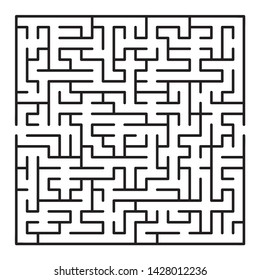 Abstract maze / labyrinth with entry and exit. Vector labyrinth 261.