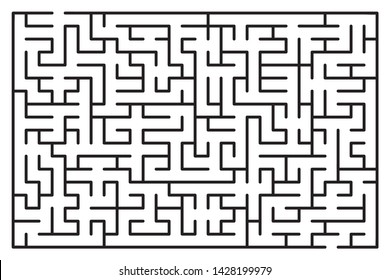 Abstract maze / labyrinth with entry and exit. Vector labyrinth 262.