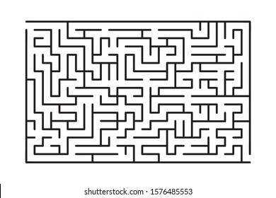 laberinto abstracto con entrada y salida. Vector laberinto 283.