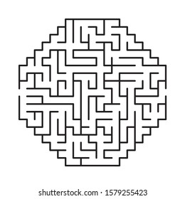 Abstract maze / labyrinth with entry and exit. Vector labyrinth 287.