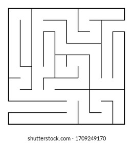 Abstraktes Labyrinth mit Ein- und Ausfahrt