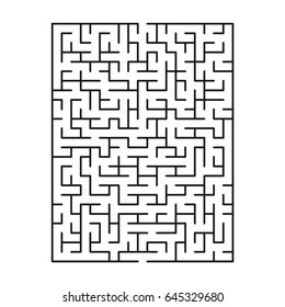 Abstract maze / labyrinth with entry and exit. Vector labyrinth 145.