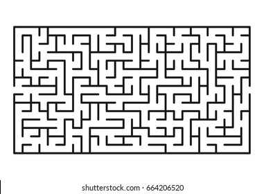 Abstract maze / labyrinth with entry and exit. Vector labyrinth 162.