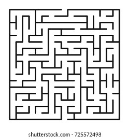 Abstract Maze Labyrinth Entry Exit Vector Stock Vector (Royalty Free ...