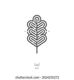 Abstraktes Labyrinth. Spiel für Kinder und Eltern. Puzzle für Kinder. Labyrinth-Rätsel. Flache Vektorgrafik einzeln auf weißem Hintergrund. Ein Eingang, ein Ausgang. 