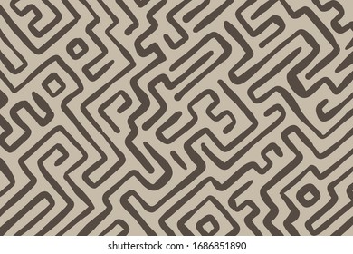 Abstract maze mosaic texture background