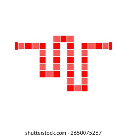 Abstract Maze Path Vector Illustration