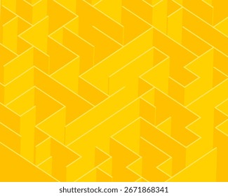 abstract maze pattern yellow background teach your children decision-making vector