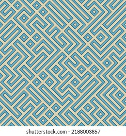 Abstract maze style pattern background 