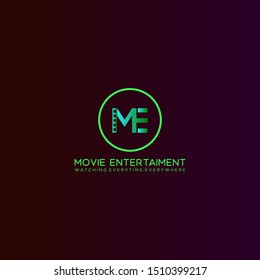 ABSTRACT ME. MOVIE ENTERTAIMENT LOGO VECTOR FOR YOUR BUSINESS