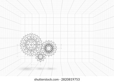 Abstract mechanic parts car