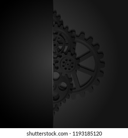 abstract mechanical background, illustration clip-art