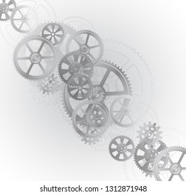 abstract mechanical background, illustration clip-art