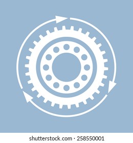 Abstract mechanical icon